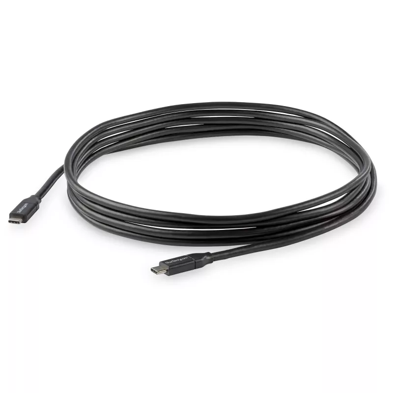 Cabo StarTech.com USB-C para USB-C com 5 A PD – M/M – 3 m (10 ft.) – USB 2.0 – certificado USB-IF