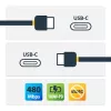 Cabo StarTech.com USB-C com Power Delivery (5A) - M/M - 4 m (13 pés) - USB 2.0 - certificado USB-IF