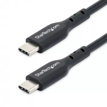 StarTech.com cabo de carregamento USB-C de 1m (3ft), cabo USB-C, cabo de carregamento USB 2.0 Type-C para portátil, 60W 3A Power Delivery, revestimento TPE, cabo de dados USB-C, M/M