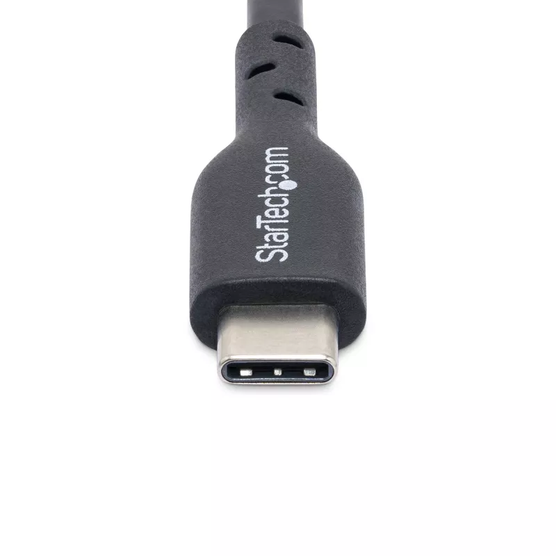 StarTech.com cabo de carregamento USB-C de 3m (9.8ft), cabo USB-C, cabo de carregamento USB 2.0 Type-C para portátil, 60W 3A Power Delivery, revestimento TPE, cabo de transferência de dados USB-C, M/M