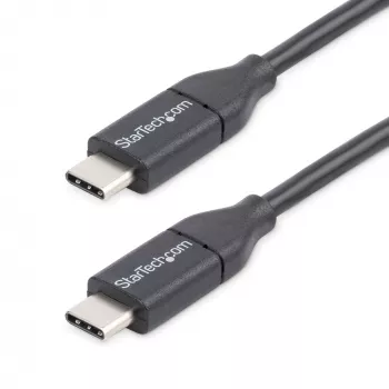 Cabo USB-C StarTech.com - M/M - 0,5 m - USB 2.0, 0,5 m, USB C, USB C, USB 2.0, macho/macho, preto