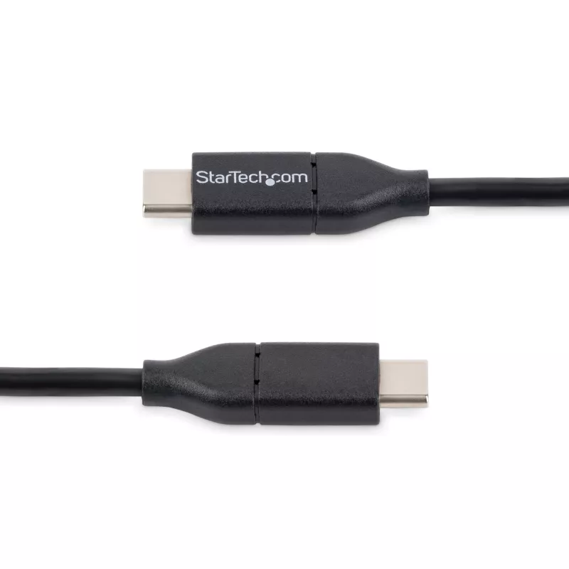Cabo USB-C StarTech.com - M/M - 0,5 m - USB 2.0, 0,5 m, USB C, USB C, USB 2.0, macho/macho, preto