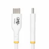 StarTech.com cabo de carregamento USB-C de 2m branco, cabo USB-C certificado USB-IF, 240W PD EPR, cabo de carregamento USB 2.0 Type-C para portátil, cabo de dados USB-C, revestimento TPE