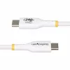 StarTech.com cabo de carregamento USB-C de 2m branco, cabo USB-C certificado USB-IF, 240W PD EPR, cabo de carregamento USB 2.0 Type-C para portátil, cabo de dados USB-C, revestimento TPE