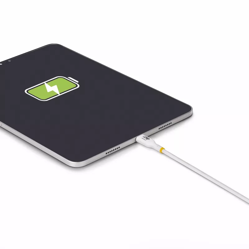 StarTech.com cabo de carregamento USB-C de 2m branco, cabo USB-C certificado USB-IF, 240W PD EPR, cabo de carregamento USB 2.0 Type-C para portátil, cabo de dados USB-C, revestimento TPE