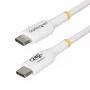 StarTech.com cabo de carregamento USB-C de 3m branco, cabo USB-C certificado USB-IF, 240W PD EPR, cabo de carregamento USB 2.0 Type-C para portátil, cabo de transferência de dados USB-C, revestimento TPE
