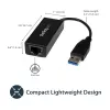 Adaptador de rede USB 3.0 para Gigabit Ethernet StarTech.com, 10/100/1000 Mbit/s, USB para RJ45, adaptador USB 3.0 para LAN, adaptador Ethernet USB 3.0 (GbE), conforme TAA