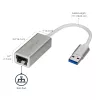 Adaptador de rede USB 3.0 para Gigabit StarTech.com - prateado, com fios, USB, Ethernet, 2000 Mbit/s, prateado