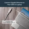 Adaptador de rede USB 3.0 para Gigabit StarTech.com - prateado, com fios, USB, Ethernet, 2000 Mbit/s, prateado