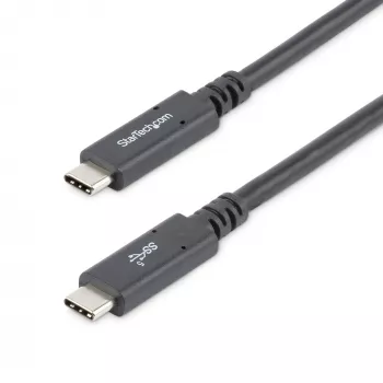 Cabo USB-C para USB-C StarTech.com 1,8 m – 5 A, 100 W PD 3.0 – certificado para Chromebook – certificado USB-IF – M/M – USB 3.0 5 Gbit/s – cabo de carregamento USB-C – cabo USB Type-C