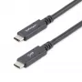 Cabo USB-C para USB-C StarTech.com 1,8 m – 5 A, 100 W PD 3.0 – certificado para Chromebook – certificado USB-IF – M/M – USB 3.0 5 Gbit/s – cabo de carregamento USB-C – cabo USB Type-C