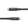 Cabo USB-C para USB-C StarTech.com 1,8 m – 5 A, 100 W PD 3.0 – certificado para Chromebook – certificado USB-IF – M/M – USB 3.0 5 Gbit/s – cabo de carregamento USB-C – cabo USB Type-C