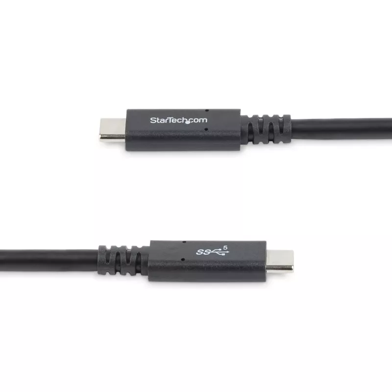 Cabo USB-C para USB-C StarTech.com 1,8 m – 5 A, 100 W PD 3.0 – certificado para Chromebook – certificado USB-IF – M/M – USB 3.0 5 Gbit/s – cabo de carregamento USB-C – cabo USB Type-C