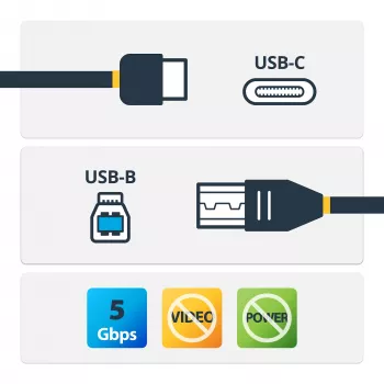 Cabo USB-C para USB-B StarTech.com - M/M - 2 m - USB 3.0