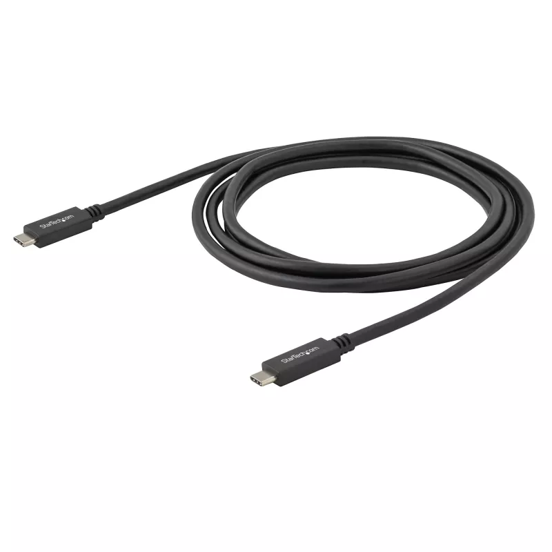 StarTech.com cabo USB-C com Power Delivery (3A) – M/M – 2 m (6 ft.) – USB 3.0 – certificado USB-IF