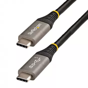 StarTech.com cabo USB-C de 2m 5Gbps – cabo USB-C de alta qualidade – cabo USB 3.0 (5Gbps) Type-C – carregamento 100W (5A) Power Delivery, DP Alt Mode – cabo USB-C para C – carregar e sincronizar