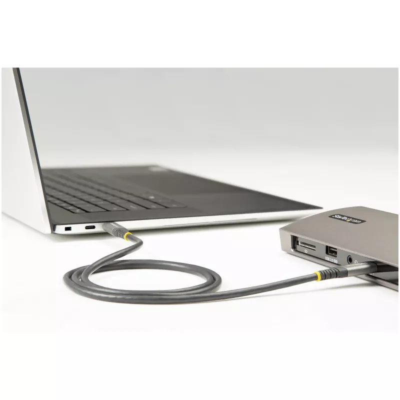 StarTech.com cabo USB-C de 2m 5Gbps – cabo USB-C de alta qualidade – cabo USB 3.0 (5Gbps) Type-C – carregamento 100W (5A) Power Delivery, DP Alt Mode – cabo USB-C para C – carregar e sincronizar