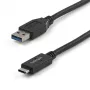 StarTech.com USB31AC1M cabo USB-A para USB-C, macho/macho, USB 3.1, 10 Gbps, 1 m (3 ft), preto