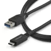 StarTech.com USB31AC1M cabo USB-A para USB-C, macho/macho, USB 3.1, 10 Gbps, 1 m (3 ft), preto
