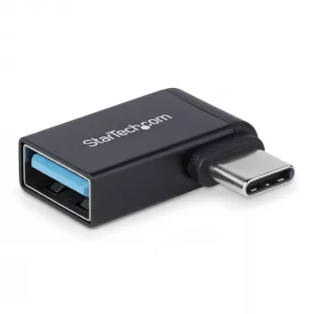 Adaptador USB-C para USB-A angular StarTech.com, USB 5 Gbit/s, adaptador compacto de ficha USB-C para conector fêmea USB-A, caixa metálica, macho/fêmea