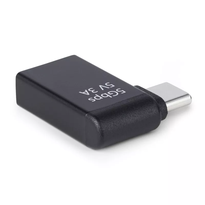 Adaptador USB-C para USB-A angular StarTech.com, USB 5 Gbit/s, adaptador compacto de ficha USB-C para conector fêmea USB-A, caixa metálica, macho/fêmea