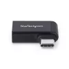 Adaptador USB-C para USB-A angular StarTech.com, USB 5 Gbit/s, adaptador compacto de ficha USB-C para conector fêmea USB-A, caixa metálica, macho/fêmea