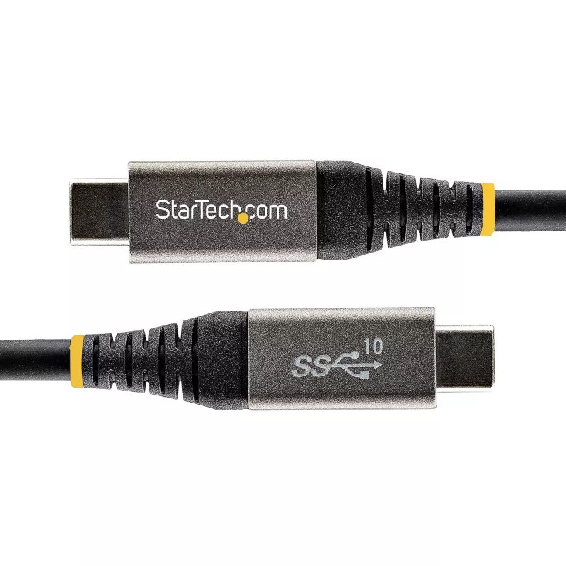 StarTech.com cabo USB-C de 3ft (1m) 10 Gbit/s – cabo USB-C certificado USB-IF – cabo USB 3.1 Type-C – carregamento 100W (5A) Power Delivery, DP Alt Mode – cabo USB-C para C – carregar e sincronizar