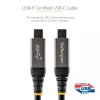 StarTech.com cabo USB-C de 3ft (1m) 10 Gbit/s – cabo USB-C certificado USB-IF – cabo USB 3.1 Type-C – carregamento 100W (5A) Power Delivery, DP Alt Mode – cabo USB-C para C – carregar e sincronizar