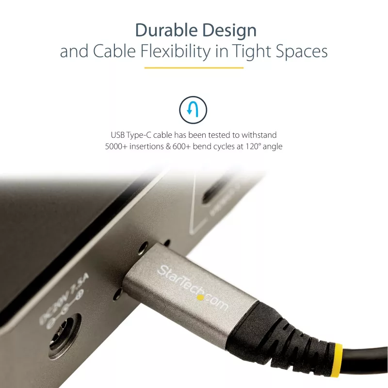 StarTech.com cabo USB-C de 3ft (1m) 10 Gbit/s – cabo USB-C certificado USB-IF – cabo USB 3.1 Type-C – carregamento 100W (5A) Power Delivery, DP Alt Mode – cabo USB-C para C – carregar e sincronizar