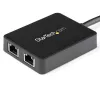 Adaptador de rede StarTech.com USB 3.0 para Gigabit Ethernet de porta dupla NIC com porta USB