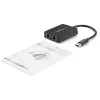 Adaptador de rede StarTech.com USB 3.0 para Gigabit Ethernet de porta dupla NIC com porta USB