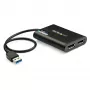Adaptador StarTech.com USB 3.0 para DisplayPort duplo – 4K 60 Hz, 3.2 Gen 1 (3.1 Gen 1), USB Type-A, saída DisplayPort, 4096 x 2160 píxeis