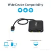Adaptador StarTech.com USB 3.0 para DisplayPort duplo – 4K 60 Hz, 3.2 Gen 1 (3.1 Gen 1), USB Type-A, saída DisplayPort, 4096 x 2160 píxeis