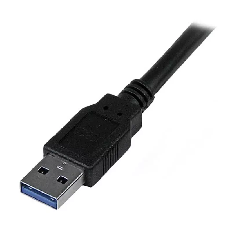 StarTech.com USB3SAA3MBK cabo USB 3.0, USB-A para USB-A, macho/macho, USB 3.1 Gen 1 (5 Gbps), 3 m (10 ft), preto