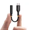 StarTech.com USBCAUDIO2 adaptador de áudio USB-C para 3,5 mm TRRS para auscultadores/auricular com microfone, DAC de 32 bits, compatível com Thunderbolt, 12,7 cm, preto