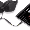 StarTech.com USBCAUDIO2 adaptador de áudio USB-C para 3,5 mm TRRS para auscultadores/auricular com microfone, DAC de 32 bits, compatível com Thunderbolt, 12,7 cm, preto