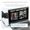 StarTech.com USBCAUDIO2 adaptador de áudio USB-C para 3,5 mm TRRS para auscultadores/auricular com microfone, DAC de 32 bits, compatível com Thunderbolt, 12,7 cm, preto