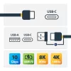 StarTech.com Cabo USB-C de 3ft (1m) com adaptador dongle USB-A – Cabo USB-C híbrido 2 em 1 com USB-A – USB-C para USB-C (10 Gbit/s/100W PD), USB-A para USB-C (5 Gbit/s) – Ideal para estações de ancoragem híbridas