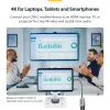 Adaptador USB-C para HDMI StarTech.com, vídeo 4K 60 Hz, HDR10, dongle USB-C para monitor HDMI, compatível com USB4 / Thunderbolt