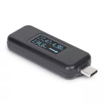 StarTech.com testador de potência USB-C, multímetro digital, medidor bidirecional de tensão e corrente, até 240W PD EPR, testador portátil de potência de cabos e portas USB-C