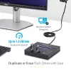 Duplicador e apagador autónomo de pen drives USB 1 para 2 StarTech.com, copiador de várias pen drives USB, cópia de sistema e ficheiros e de unidade completa a 1,5 GB/min, apagamento simples e de 3 passagens, visor LCD – TAA