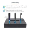 Duplicador e apagador autónomo de pen drives USB 1 para 2 StarTech.com, copiador de várias pen drives USB, cópia de sistema e ficheiros e de unidade completa a 1,5 GB/min, apagamento simples e de 3 passagens, visor LCD – TAA