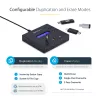 Duplicador e apagador autónomo de pen drives USB 1 para 2 StarTech.com, copiador de várias pen drives USB, cópia de sistema e ficheiros e de unidade completa a 1,5 GB/min, apagamento simples e de 3 passagens, visor LCD – TAA