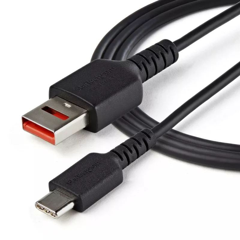 Cabo de carregamento seguro StarTech.com 3 pés (1 m) – cabo USB-A para USB-C bloqueador de dados apenas de carregamento – cabo de carregamento sem dados apenas de alimentação para telefone/tablet – cabo adaptador de proteção USB bloqueador de dados