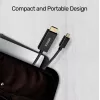 Unitek V1152A cabo adaptador de Mini DisplayPort para HDMI, 4K 30 Hz, 2 m, preto