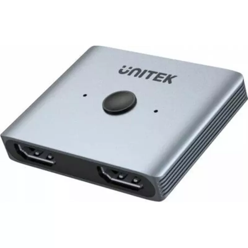 Comutador HDMI Unitek V1163A 2x1 8K 60 Hz — 2 entradas para 1 saída