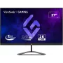 ViewSonic VX2758A-2K-PRO-3 monitor gaming de 27 polegadas (68,6 cm), IPS, 2560 x 1440 QHD, 240 Hz, 1 ms, FreeSync Premium, HDR400, 2x HDMI 2.1, DisplayPort, preto