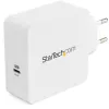 Carregador de parede USB C StarTech.com - Carregador para portátil USB C 60W PD - cabo de 2m - Fonte de alimentação Type-C compacta universal - Dell XPS/Lenovo X1 Carbon/HP EliteBook/MacBook - certificado USB-IF/CE