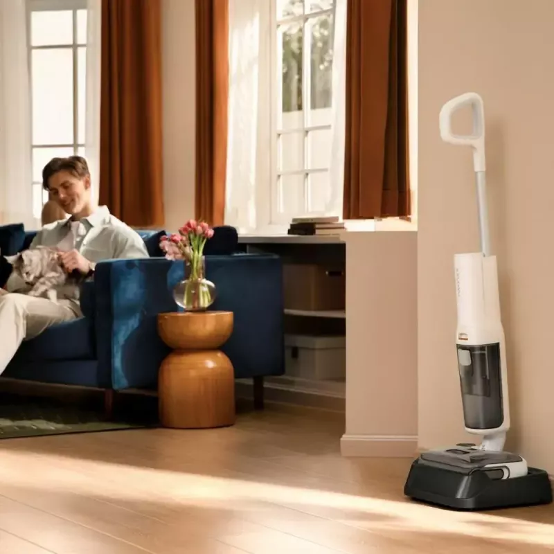 Roborock F25 RT aspirador e esfregona sem fios para sólidos e líquidos, depósito de 0,87 l de água limpa / 0,72 l de água suja, até 40 min, branco