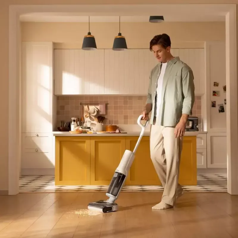 Roborock F25 RT aspirador e esfregona sem fios para sólidos e líquidos, depósito de 0,87 l de água limpa / 0,72 l de água suja, até 40 min, branco